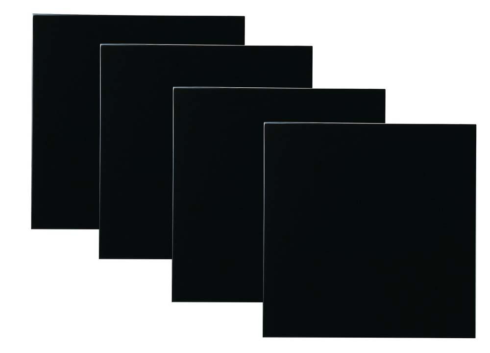 正角折敷4枚組/黒