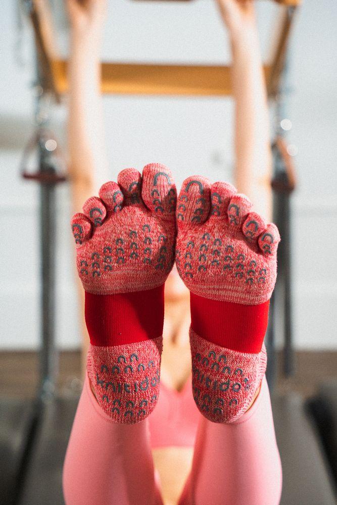 knitido+ブランド 5本指ソックス2足セットA(23~25cm)