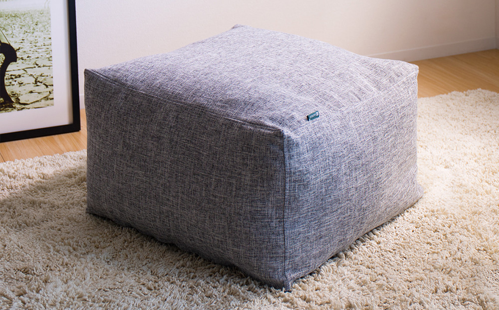 【グレー】布団収納カバー 四角形 幅55 × 奥行55 × 高さ30cm 布団収納 布団収納袋 布団収納クッション 背もたれ クッション クッションカバー ソファ生地 四角形 おしゃれ 布団 収納 掛け布団収納ケース SNG104416801