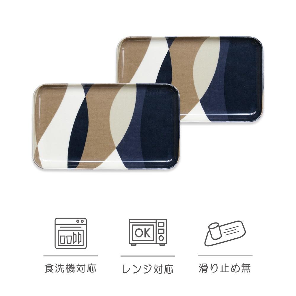 SRカスタートレー 21.5cm ウェーブ 2枚組　タツクラフト