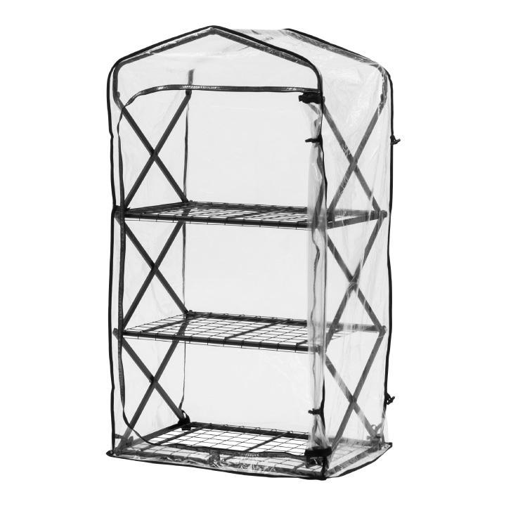 55894000 折りたたみ ダブルジップ温室 3段