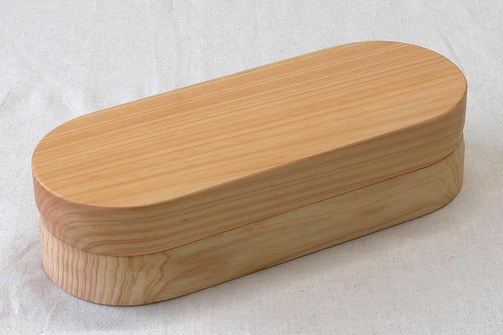 ◇紀州桧弁当箱 タイプ3 NA ナノコート 弁当包みセット【コトリ】【TN124】