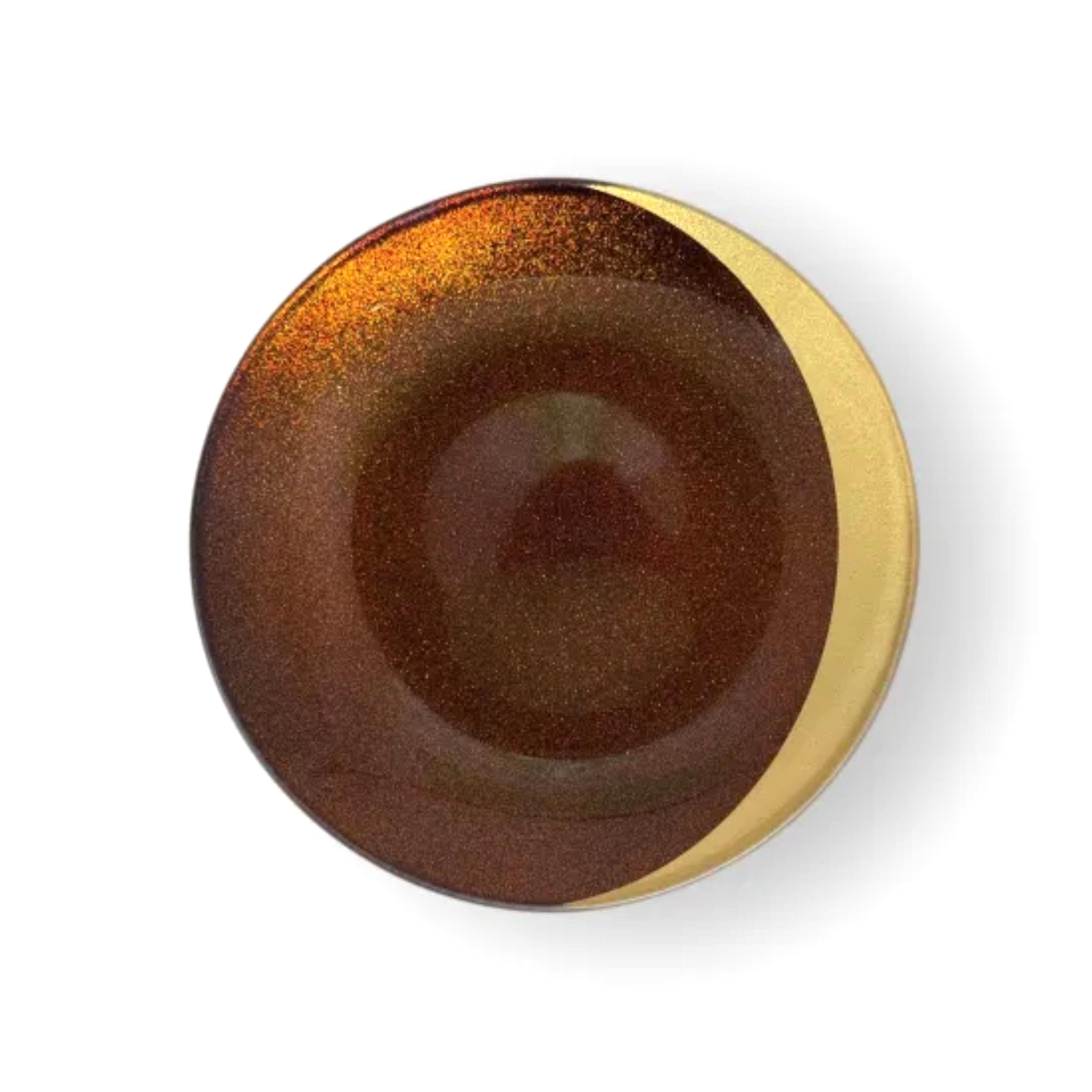 丸小皿  三日月 梨地レッド ［NF272］