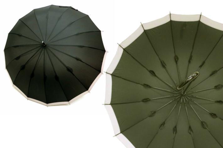 【ふるさと納税】傘　紀州漆器アンブレラ【グラデーションブラック】16本骨和傘　メンズ ｜ 男性　紳士　風に強い丈夫なグラスファイバー骨　カバー付き　父の日・敬老の日・誕生日・記念品など贈り物にも適したギフト箱入り ※着日指定不可