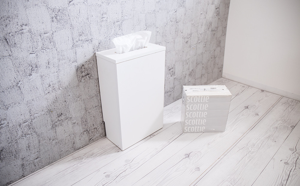 【ホワイト】ティッシュストッカー ホワイト AKU101338102