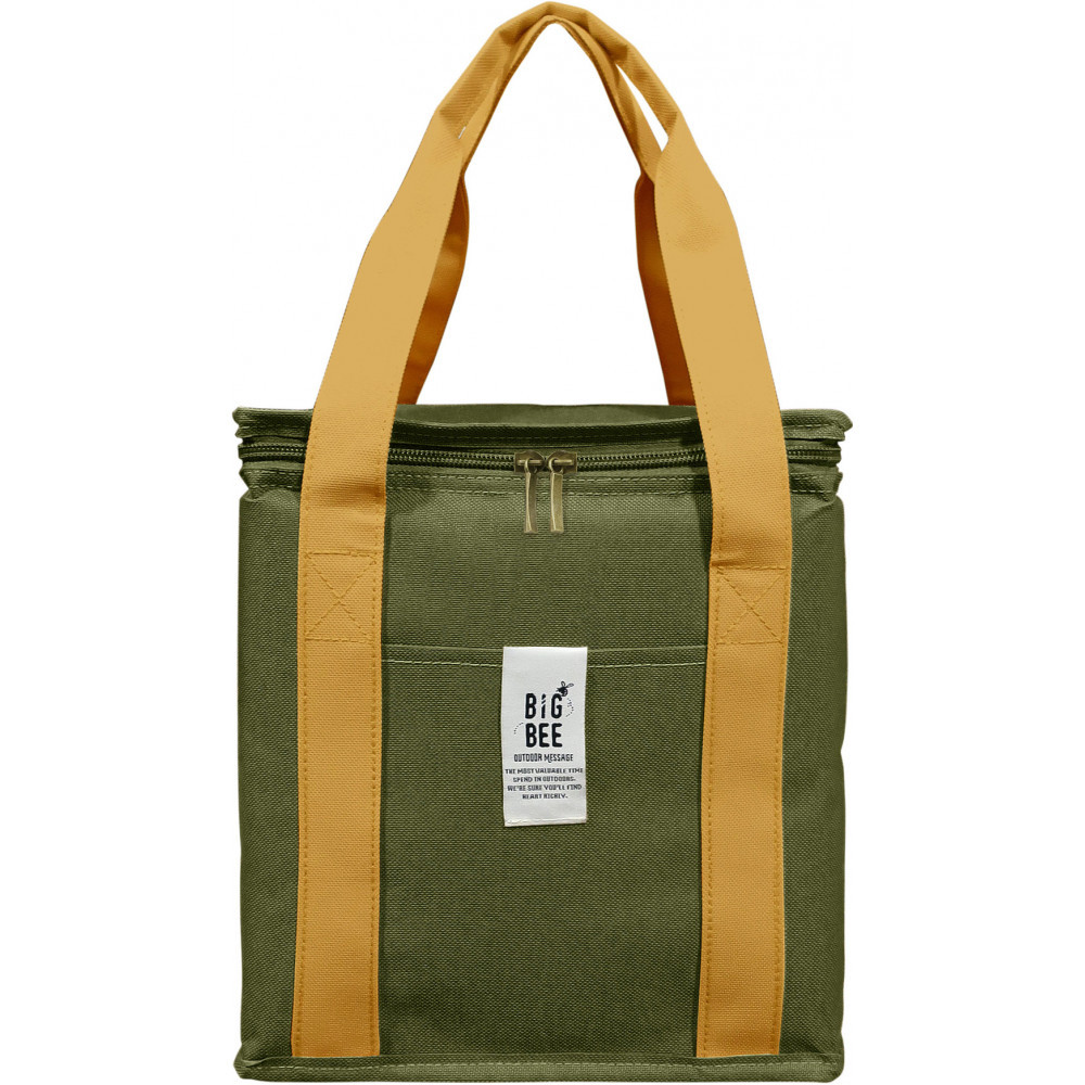 BigBee BOX型クーラーランチバッグ オリーブグリーン