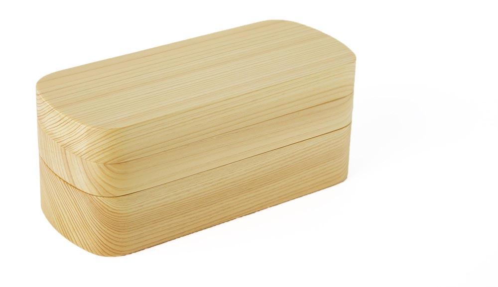 ◇紀州桧弁当箱 タイプ42 NAナノコート 弁当包みセット【ミズタマ】【TN127】