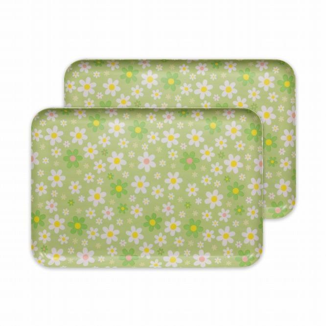 【グリーン 2枚組】ST ランチョン トレー L 39cm マーチ タツクラフト 【Tk112】