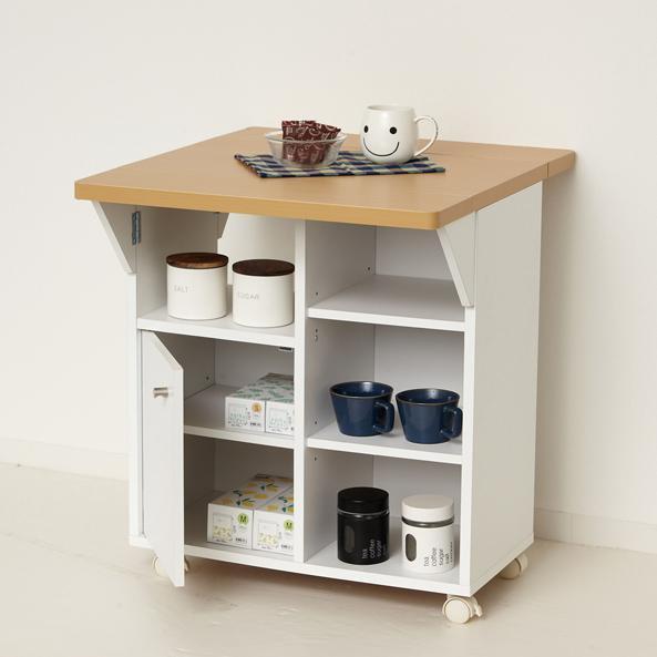 バタ式キッチンワゴン60 ホワイト