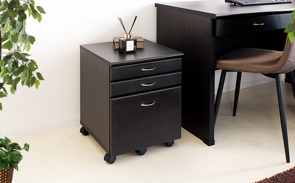 システムデスク１２０チェスト単品 ブラウン SB99185994669989902