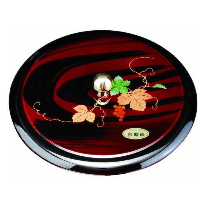 菓子器 6.0寸 杢目ツタ【YG91】