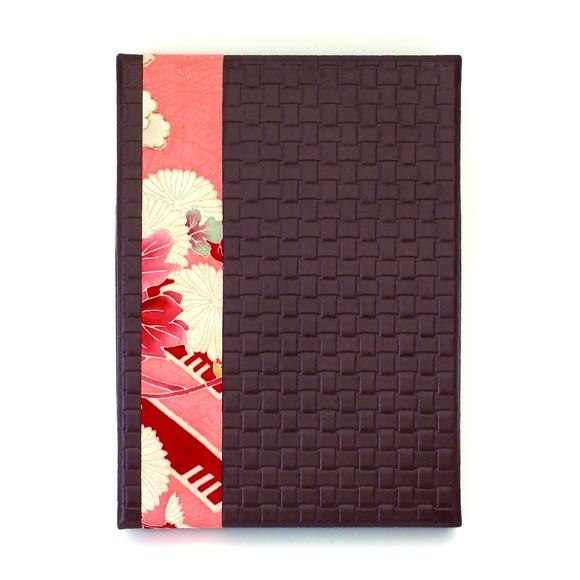 柿渋塗 四つ目箱 便せんサイズ こげ茶布付【TN82】