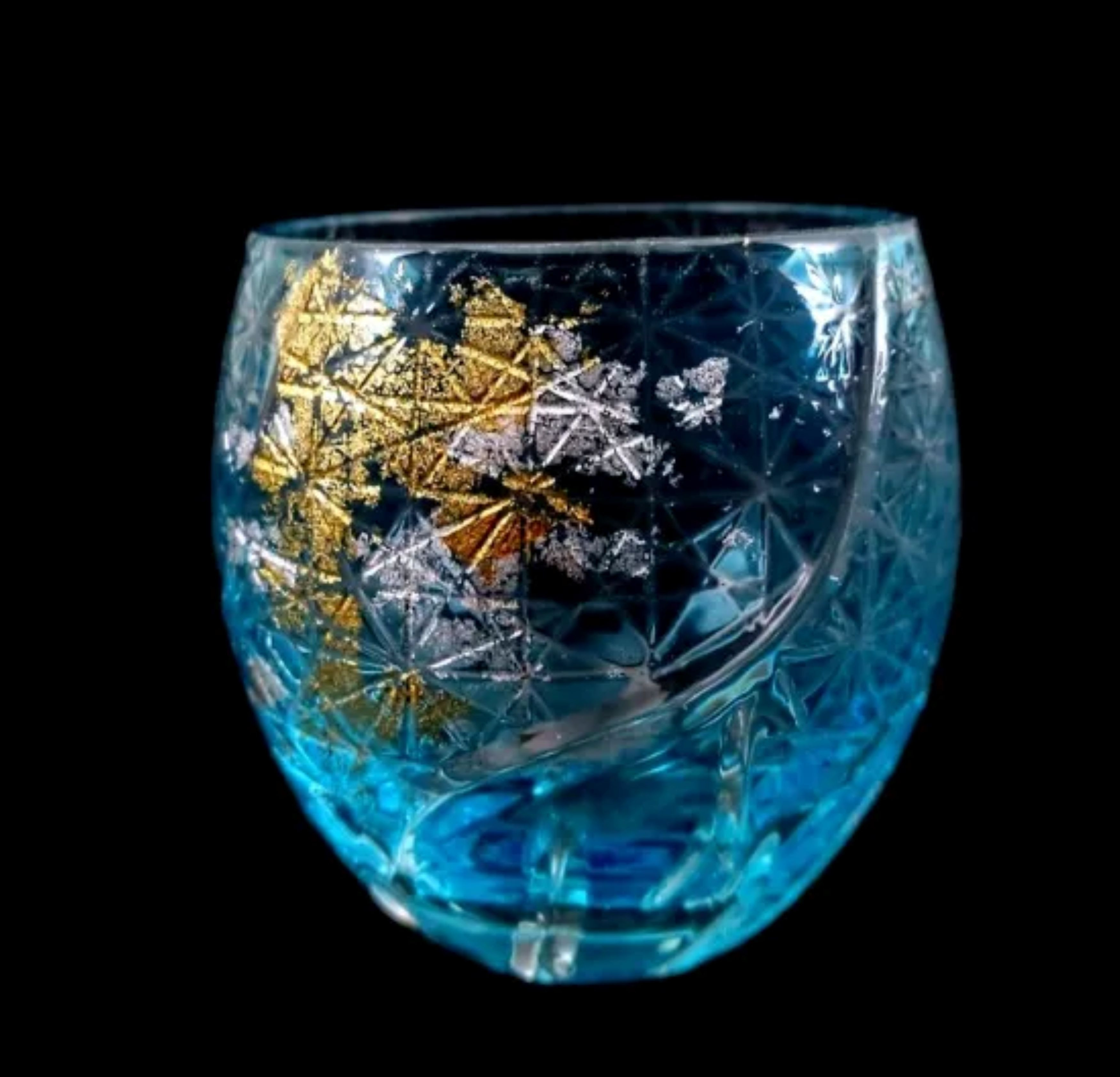 箔舞切子グラス100 ライトブルー［NF243］