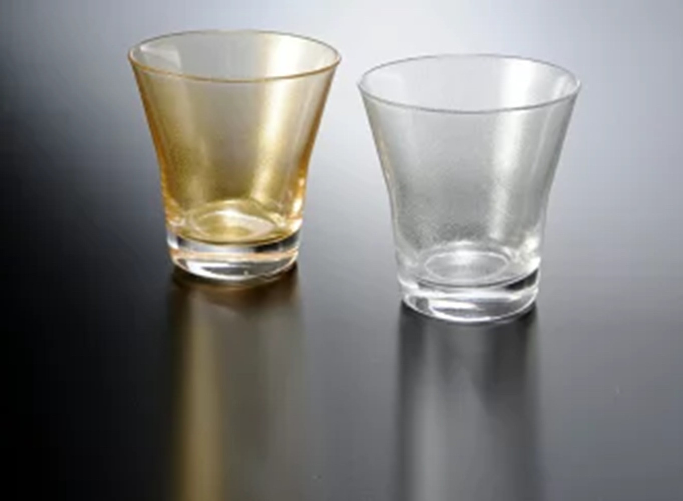 みよし漆器本舗 ペアグラス 紀州塗り ぬりもん de Verre フリーグラス 涼金・涼銀 210ml