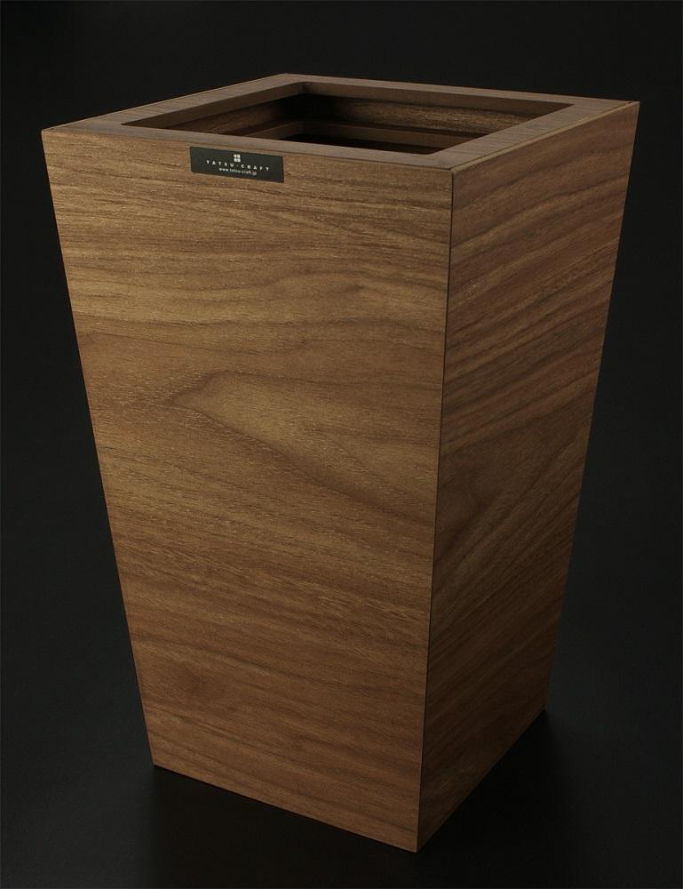 タツクラフト Bosk バスク ダストボックス スクエア 7Lブラウン 【Tk297】