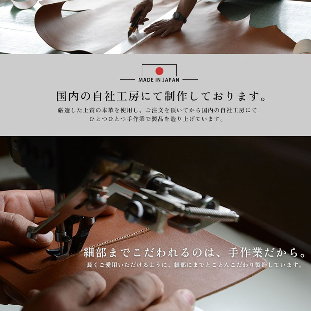 【シルバー×ネイビー】HIGHCAMP イタリアンレザー 本革カードケース 名刺入れ