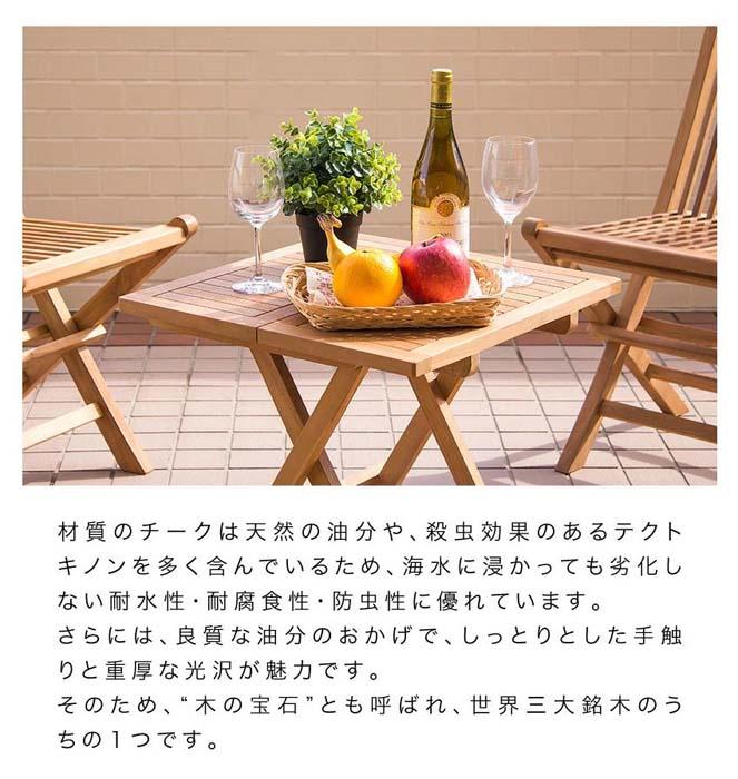 チークチェア2脚組折りたたみ式 AKU1008203