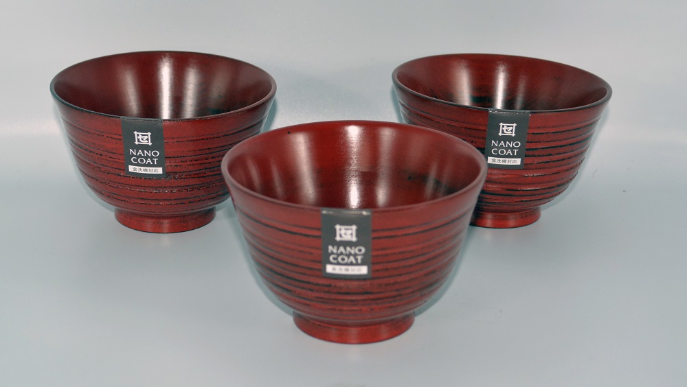 ◇はもん汁椀 根来 3個入り【TN64】