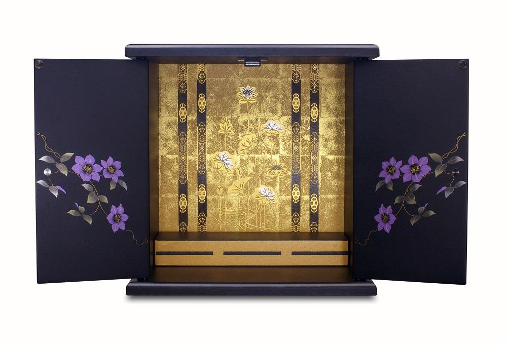 タツクラフト 紀州塗り ミニ仏壇 小 鉄仙 【Tk239】