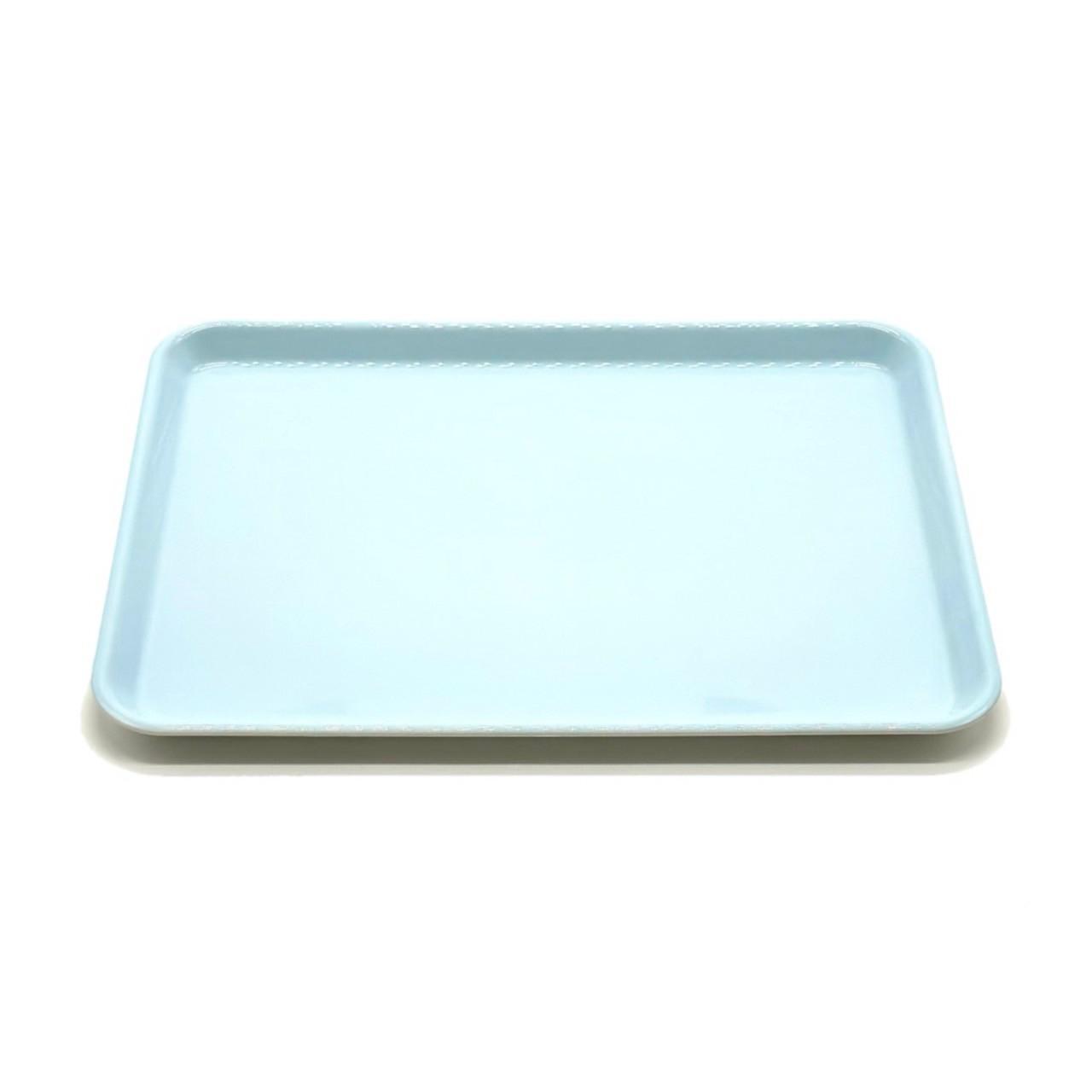 NICO トレイ ［ブルー 水色 単品 1枚］トレー 食洗機対応 電子レンジ 滑り止め かわいい 33cm