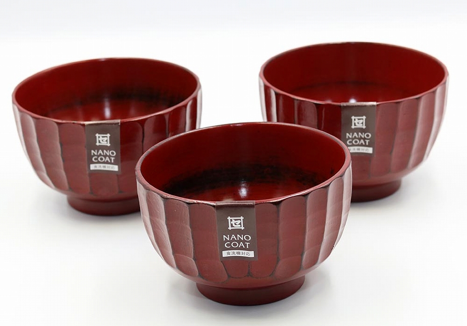 ◇かまくら汁椀 根来 3個入り【TN54】