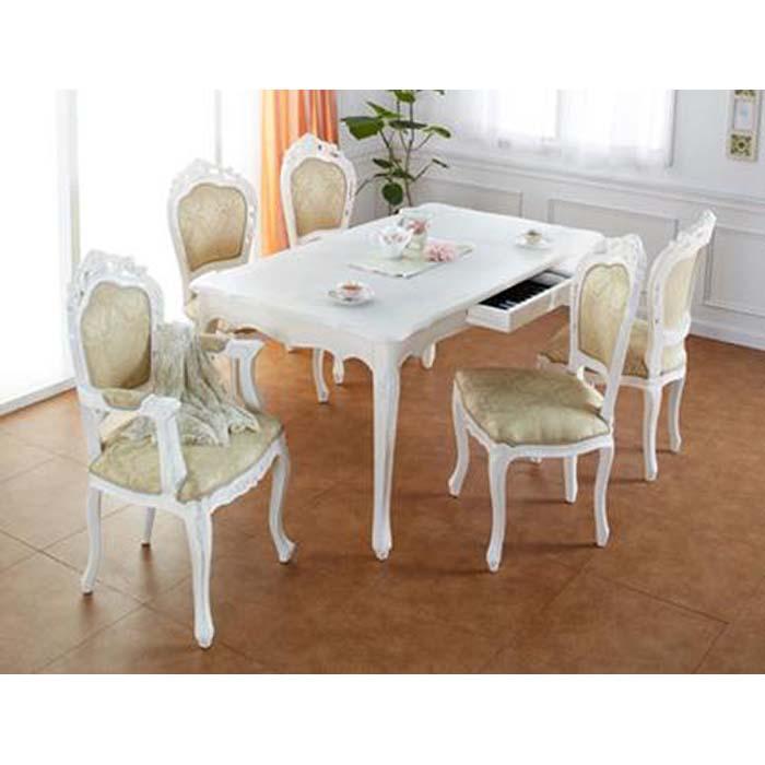 【ホワイト】フランシスカ チェアー肘なし