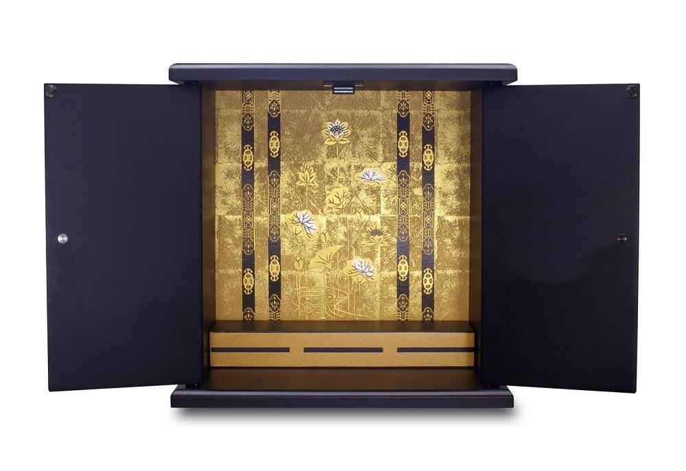 タツクラフト 紀州塗り ミニ仏壇 大 鉄黒 【Tk281】