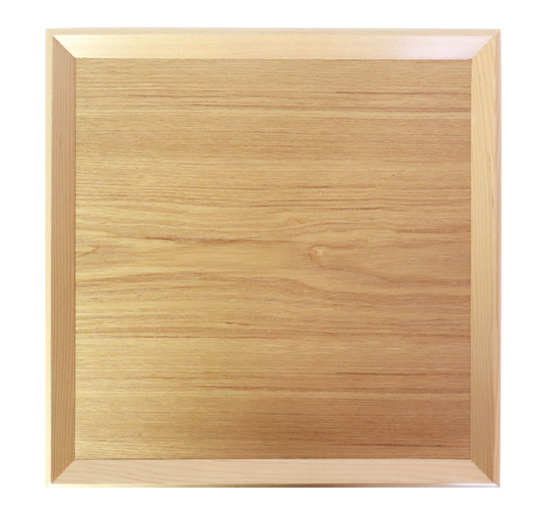 みよし漆器本舗 トレー お盆 木製 30cm 四方盆 ノンスリップ 白木