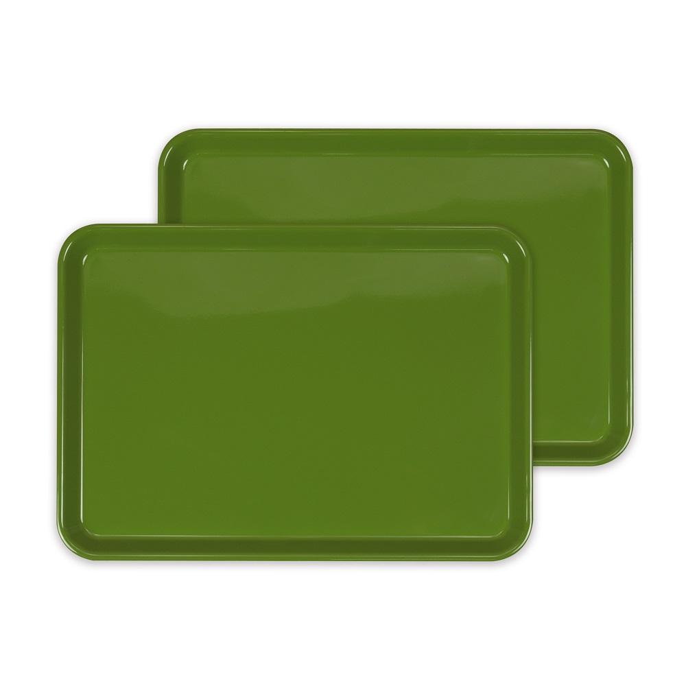 カラフルピノトレー M 33cm ティーグリーン 2枚組 タツクラフト 【Tk48】