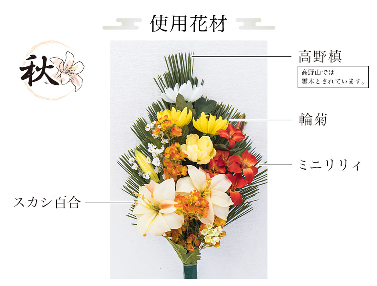 ［秋］仏花墓用デラックス 2束セット SNG102269114