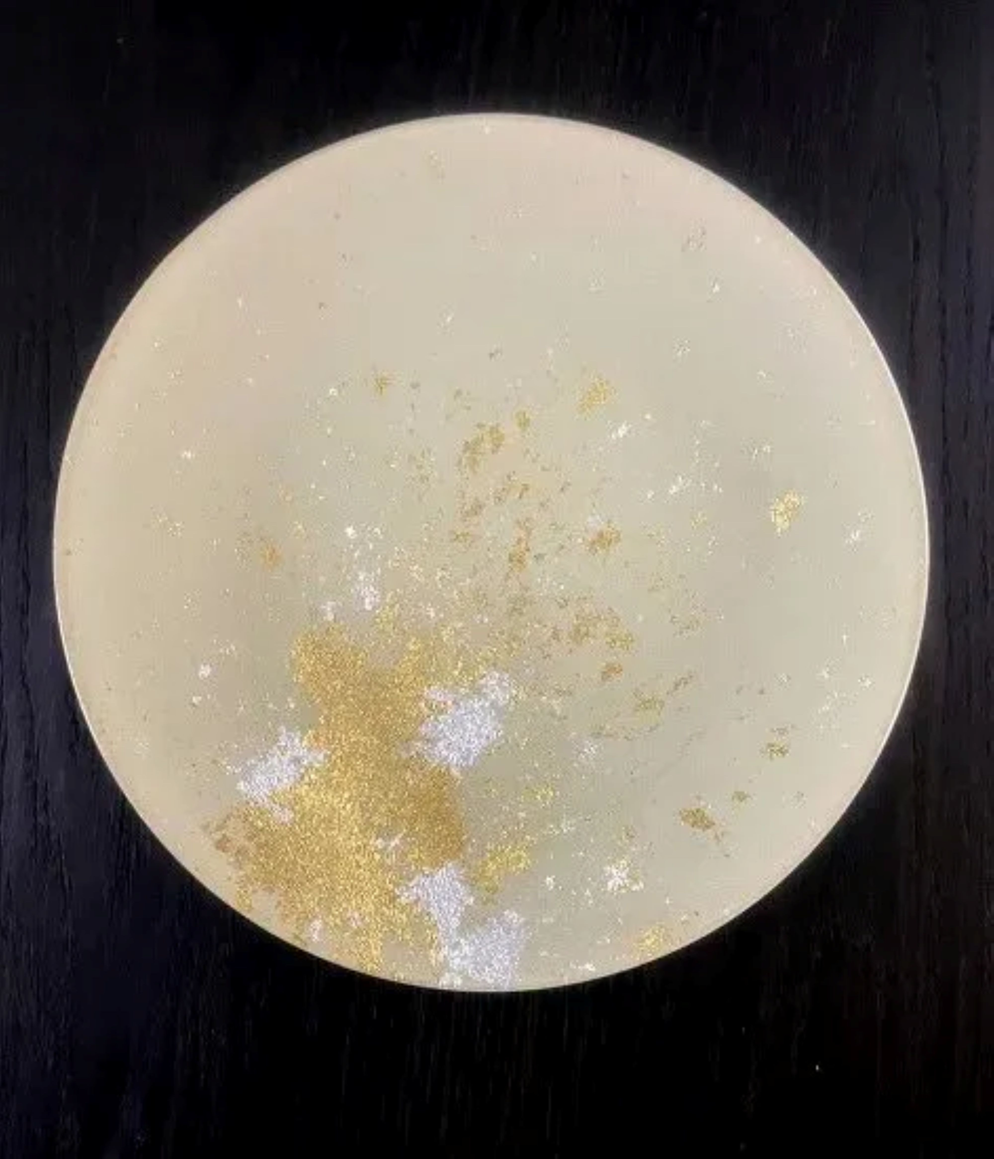 フラットプレート(D) 古代塗り金箔漆白［NF214］