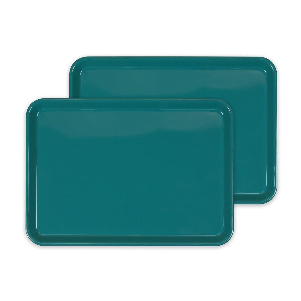 カラフルピノトレー M 33cm ターコイズブルー 2枚組 タツクラフト 【Tk47】