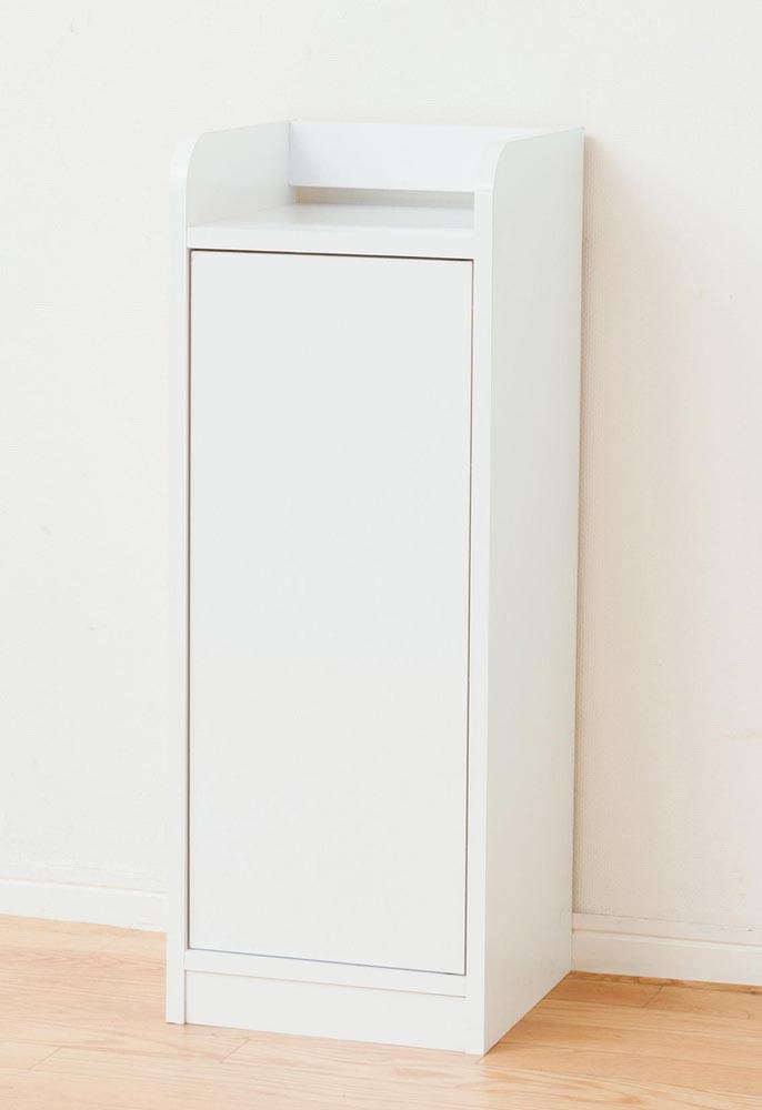 鏡面モデム収納ラック スリム ホワイト