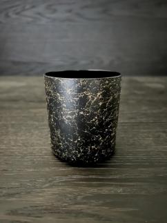 ロックグラス235　乱糸ブラック