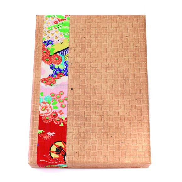 柿渋塗 四つ目箱 A4サイズ 柿渋布付【TN100】