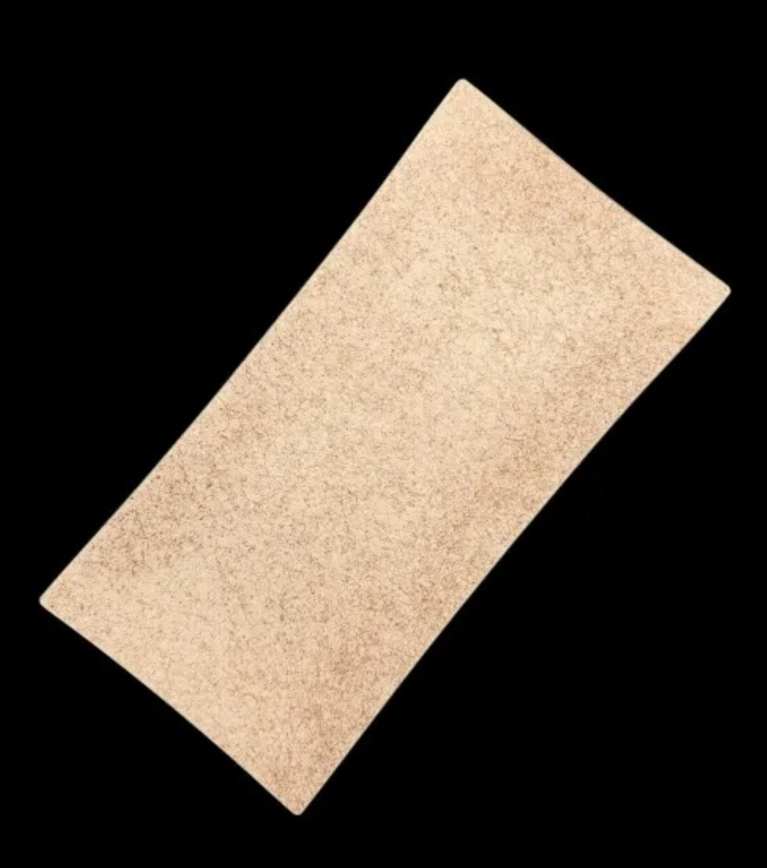 波レクタングルプレート 乱糸(マット仕上げ)漆白［NF104］