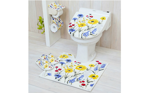 トイレ5点セット 兼用タイプ 【ハーバリウム】