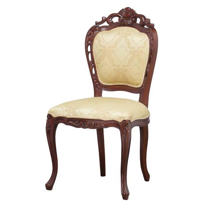 【ブラウン】フランシスカ チェアー肘なし