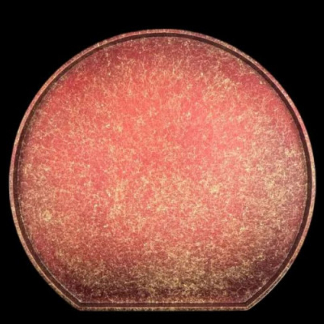 木製 半月トレイ 乱糸 (マット仕上げ) 赤溜［NF71］