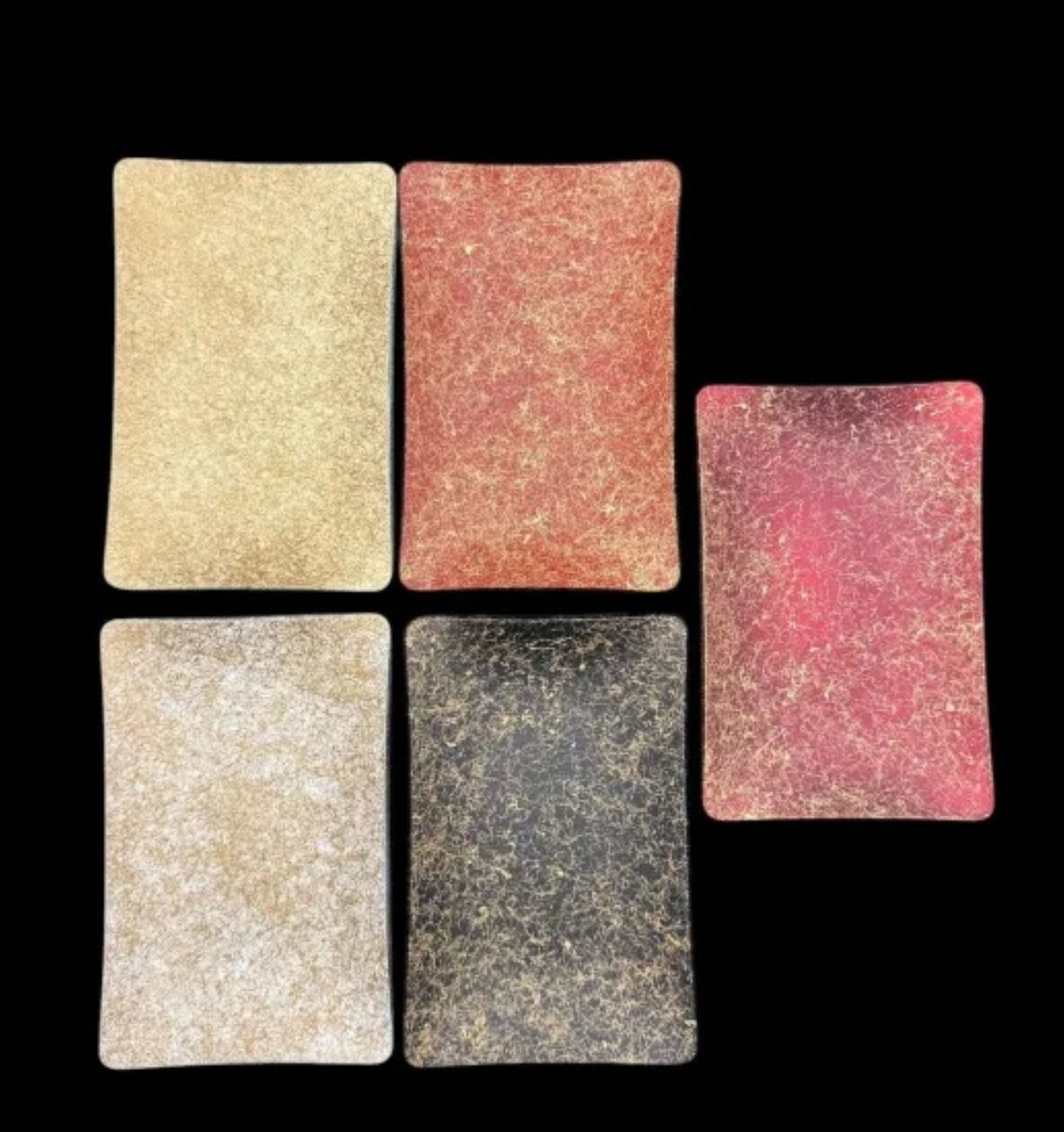 角小皿 乱糸(マット仕上げ) 5枚セット［NF100］