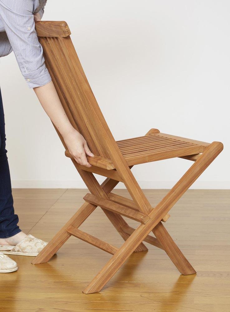 チークチェア2脚組 折りたたみ式
