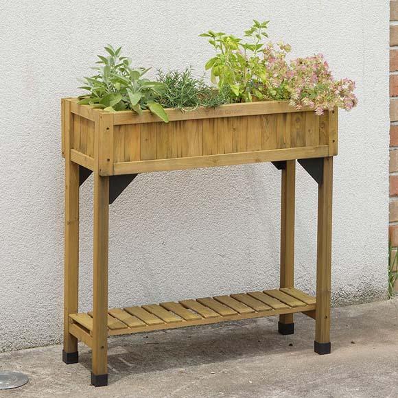 57939600 レイズドベッド ハーブプランター スリム ナチュラル