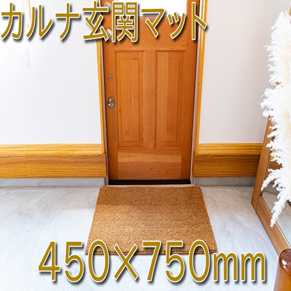 ココヤシ玄関屋外泥・砂落としカルナマット（M）450×750mm