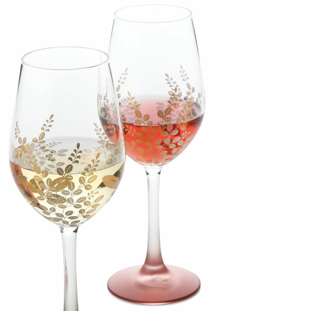 みよし漆器本舗 ぬりもん de Verre ワイングラス 蒔絵 萩 ペアセット ガラス デ ヴェール グリーン レッド 330ml