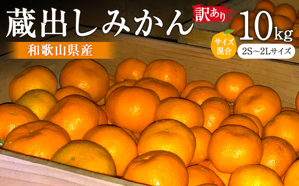 訳あり 蔵出しみかん 約10kg 2S～2Lサイズ混合