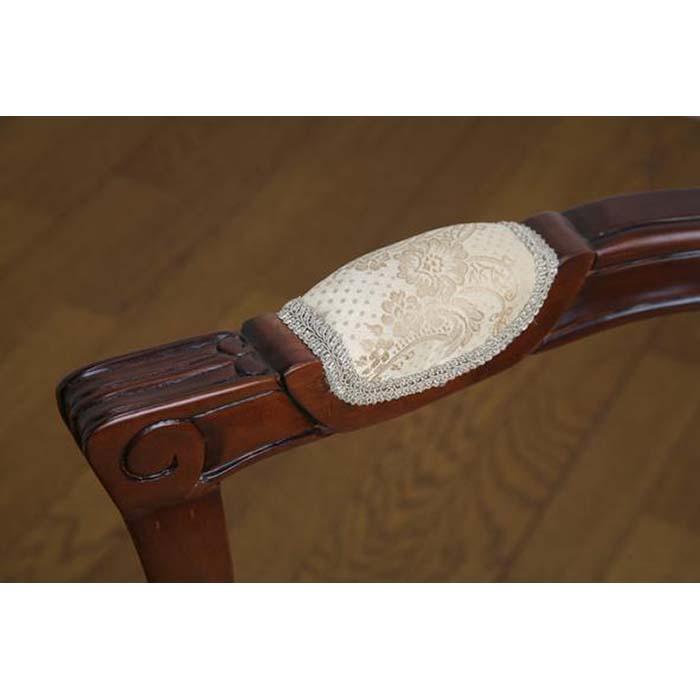 【ブラウン】フランシスカ チェアー肘付