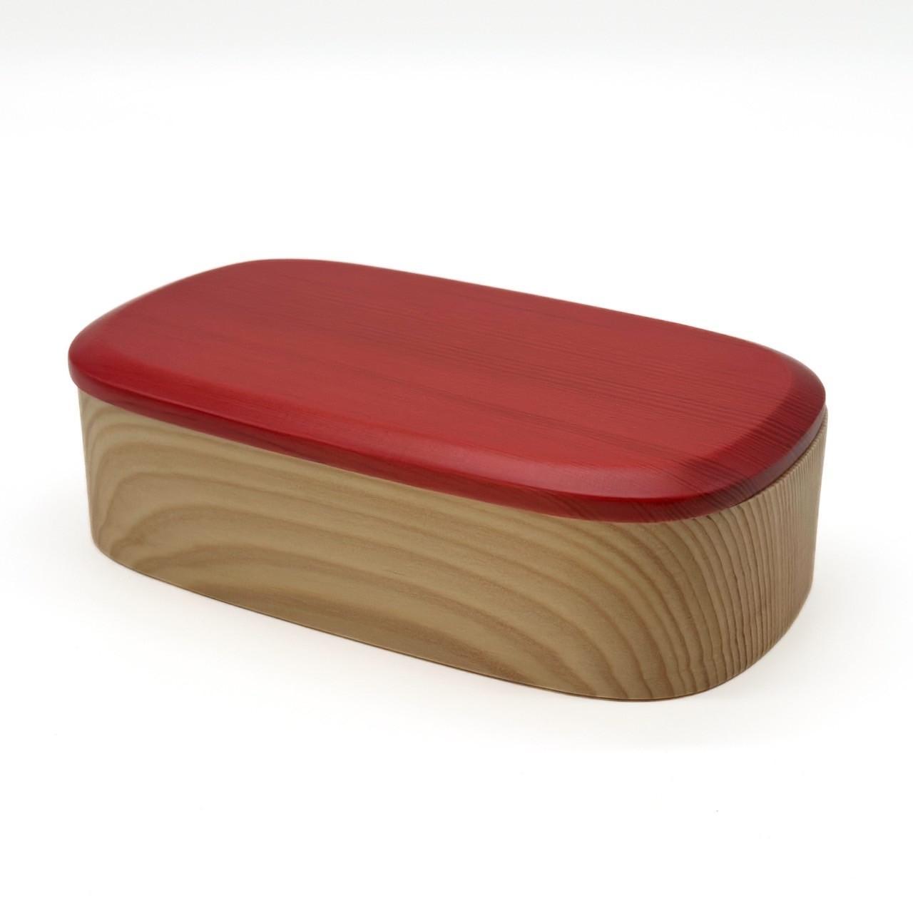 紀州塗り 食洗機対応 くりぬき弁当箱 チェリーピンク ランチボックス お弁当 かわいい 弁当女子 弁当男子