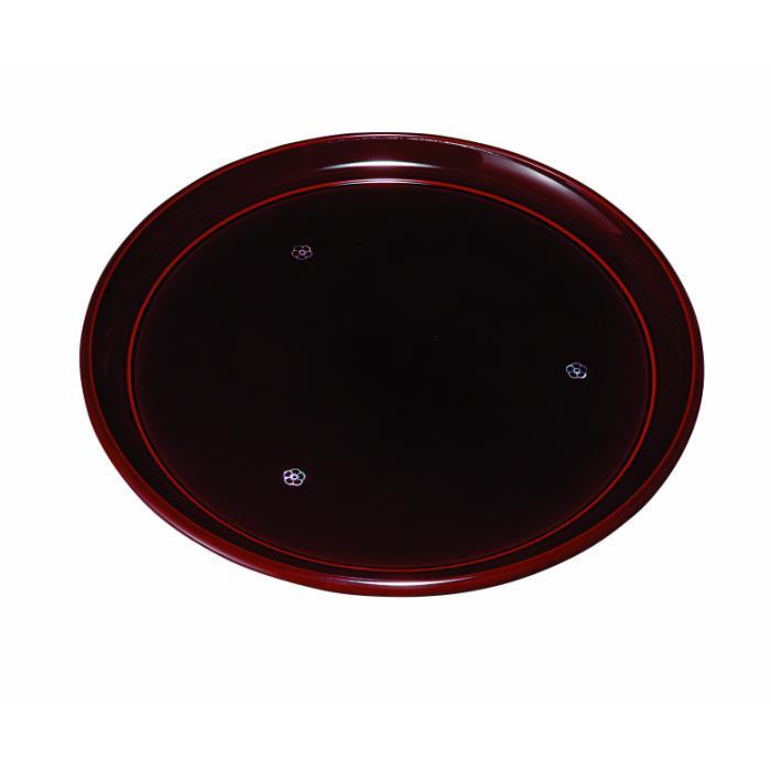 丸盆 27cm 総溜 明月 ［YG462］