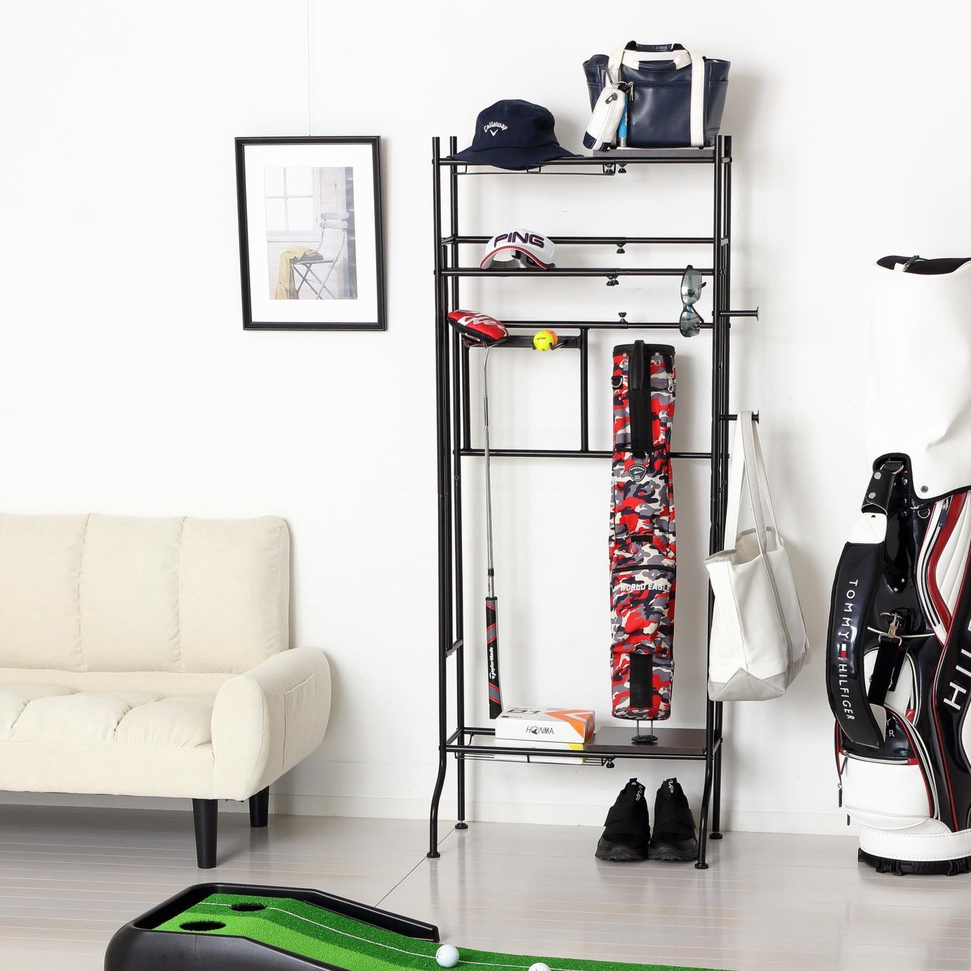 スポーツ用品ラック ブラック