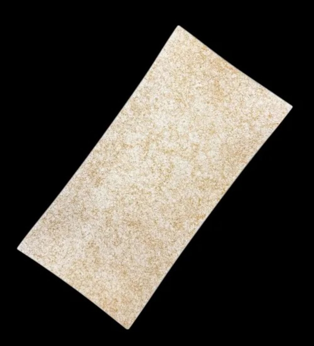 波レクタングルプレート 乱糸(マット仕上げ)純白［NF103］